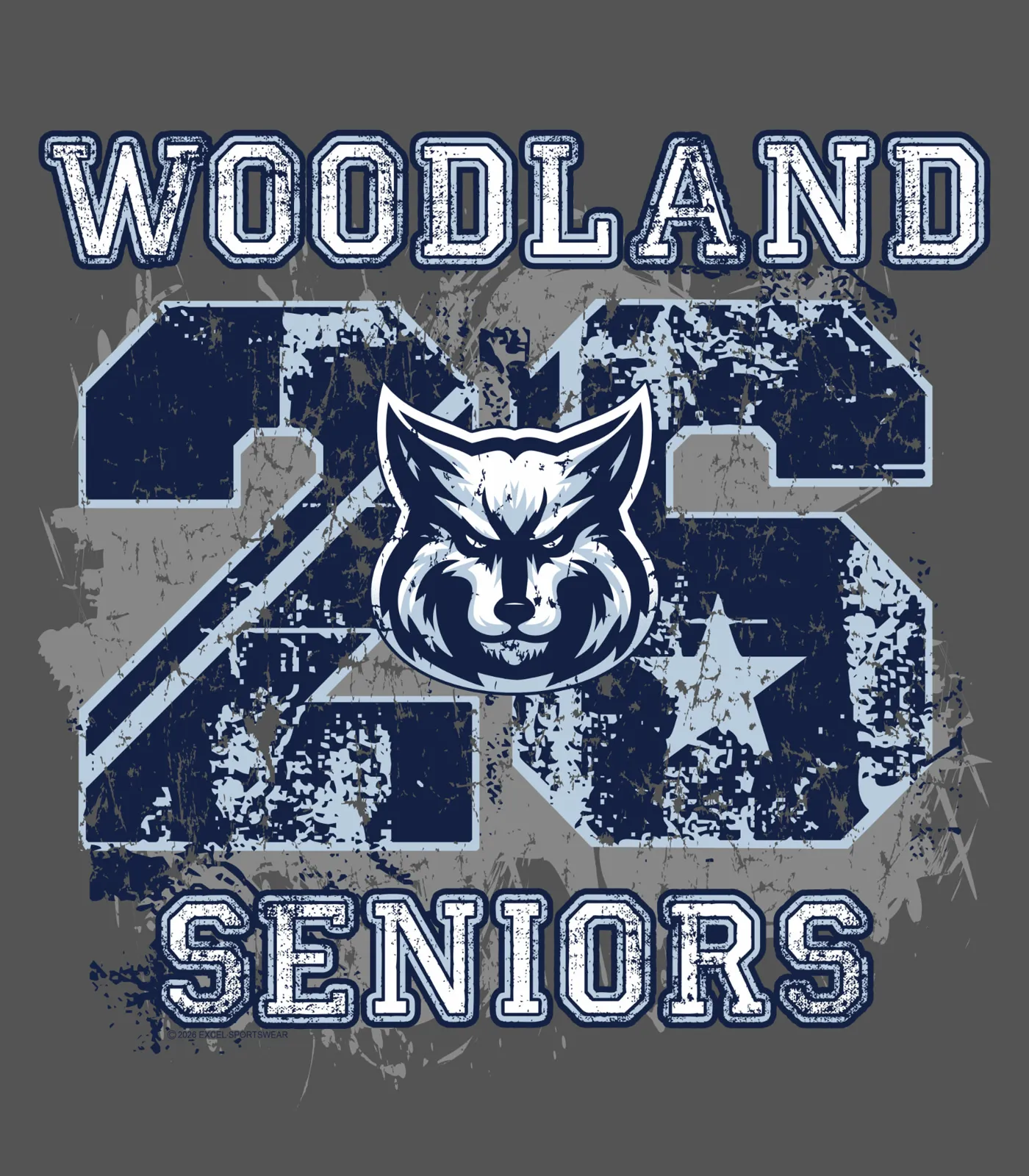 Woodland Seniors — Woodland School High School shirt design by Excel Sportswear
